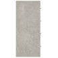 vidaXL Credenza con 4 Cassetti 60x30,5x71 cm Grigio cemento vidaXL Credenza con 4 Cassetti 60x30,5x71 cm Grigio cemento