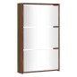 vidaXL Scarpiera con Specchio a 3 Livelli Rovere marrone 63x17x102,5cm vidaXL Scarpiera con Specchio a 3 Livelli Rovere marrone 63x17x102,5cm