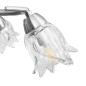 vidaXL Lampadario con Paralumi in Vetro per 5 Lampadine E14 Tulipano