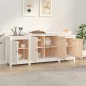 vidaXL Credenza Bianca 164x37x68 cm in Legno Massello di Pino vidaXL Credenza Bianca 164x37x68 cm in Legno Massello di Pino