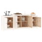 vidaXL Credenza Bianca 164x37x68 cm in Legno Massello di Pino vidaXL Credenza Bianca 164x37x68 cm in Legno Massello di Pino