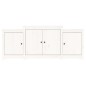 vidaXL Credenza Bianca 164x37x68 cm in Legno Massello di Pino vidaXL Credenza Bianca 164x37x68 cm in Legno Massello di Pino