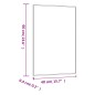 vidaXL Specchio da Parete 40x60 cm Vetro Rettangolare vidaXL Specchio da Parete 40x60 cm Vetro Rettangolare