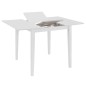 vidaXL Tavolo da Pranzo Estensibile Bianco (80-120)x80x74 cm in MDF vidaXL Tavolo da Pranzo Estensibile Bianco (80-120)x80x74 cm in MDF