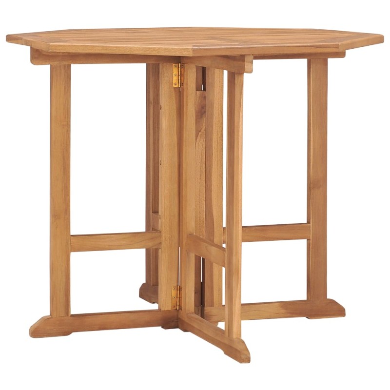 vidaXL Tavolo da Giardino Pieghevole 90x90x75 cm in Massello di Teak vidaXL Tavolo da Giardino Pieghevole 90x90x75 cm in Massello di Teak