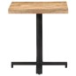 vidaXL Tavolino da Bistrot Quadrato 70x70x75 cm Legno di Mango Grezzo vidaXL Tavolino da Bistrot Quadrato 70x70x75 cm Legno di Mango Grezzo