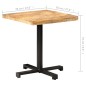 vidaXL Tavolino da Bistrot Quadrato 70x70x75 cm Legno di Mango Grezzo vidaXL Tavolino da Bistrot Quadrato 70x70x75 cm Legno di Mango Grezzo