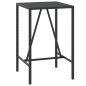 vidaXL Set Bar Giardino 3 pz Nero Polyrattan e Legno Massello Acacia vidaXL Set Bar Giardino 3 pz Nero Polyrattan e Legno Massello Acacia
