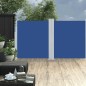 vidaXL Tenda da Sole Laterale Retrattile 170x600 cm Blu vidaXL Tenda da Sole Laterale Retrattile 170x600 cm Blu