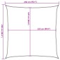 vidaXL Vela Parasole 160 g/m² Rossa 2,5x2,5 m in HDPE