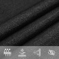 vidaXL Vela Parasole 160 g/m² Nera 2,5x3 m in HDPE