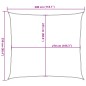 vidaXL Vela Parasole 160 g/m² Nera 2,5x3 m in HDPE