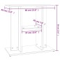 vidaXL Supporto Acquario 60x30x60 cm in Legno Multistrato Rovere Fumo