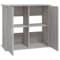 vidaXL Supporto Acquario 81x36x73cm in Legno Multistrato Grigio Sonoma vidaXL Supporto Acquario 81x36x73cm in Legno Multistrato Grigio Sonoma