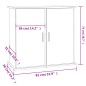 vidaXL Supporto Acquario 81x36x73cm in Legno Multistrato Grigio Sonoma vidaXL Supporto Acquario 81x36x73cm in Legno Multistrato Grigio Sonoma