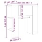 Scaffale da Ingresso Rovere Fumo 97,5x37x99cm Legno Multistrato Scaffale da Ingresso Rovere Fumo 97,5x37x99cm Legno Multistrato