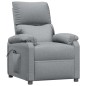 vidaXL Poltrona Alzapersona Grigio Chiaro Tessuto