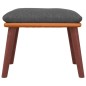 vidaXL Sgabello Grigio Scuro 45x29,5x35 cm in Tessuto e Similpelle vidaXL Sgabello Grigio Scuro 45x29,5x35 cm in Tessuto e Similpelle