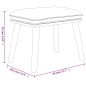 vidaXL Sgabello Grigio Scuro 45x29,5x35 cm in Tessuto e Similpelle vidaXL Sgabello Grigio Scuro 45x29,5x35 cm in Tessuto e Similpelle