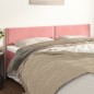 vidaXL Testiera 2 pz Rosa 80x5x78/88 cm in Velluto vidaXL Testiera 2 pz Rosa 80x5x78/88 cm in Velluto