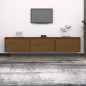 Mobili Porta TV 3 pz Miele in Legno Massello di Pino Mobili Porta TV 3 pz Miele in Legno Massello di Pino