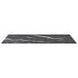 vidaXL Piano Tavolo Nero 100x62 cm 8mm Vetro Temperato Design Marmo vidaXL Piano Tavolo Nero 100x62 cm 8mm Vetro Temperato Design Marmo