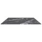 vidaXL Piano Tavolo Nero 100x62 cm 8mm Vetro Temperato Design Marmo vidaXL Piano Tavolo Nero 100x62 cm 8mm Vetro Temperato Design Marmo