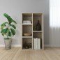 vidaXL Libreria/Credenza Bianca Rovere Sonoma 50x25x80 cm Multistrato vidaXL Libreria/Credenza Bianca Rovere Sonoma 50x25x80 cm Multistrato