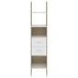 vidaXL Libreria Bianca e Rovere Sonoma 40x35x180 cm Legno Multistrato vidaXL Libreria Bianca e Rovere Sonoma 40x35x180 cm Legno Multistrato