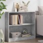 vidaXL Libreria Grigio Cemento 80x24x75 cm in Legno Multistrato vidaXL Libreria Grigio Cemento 80x24x75 cm in Legno Multistrato