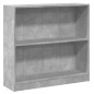 vidaXL Libreria Grigio Cemento 80x24x75 cm in Legno Multistrato vidaXL Libreria Grigio Cemento 80x24x75 cm in Legno Multistrato