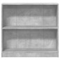 vidaXL Libreria Grigio Cemento 80x24x75 cm in Legno Multistrato vidaXL Libreria Grigio Cemento 80x24x75 cm in Legno Multistrato