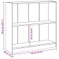 vidaXL Libreria Grigio Cemento 80x24x75 cm in Legno Multistrato vidaXL Libreria Grigio Cemento 80x24x75 cm in Legno Multistrato