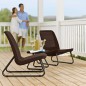 Keter Set Mobili da Patio 3 pz Rio Cappuccino 218157 Keter Set Mobili da Patio 3 pz Rio Cappuccino 218157