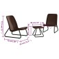 Keter Set Mobili da Patio 3 pz Rio Cappuccino 218157 Keter Set Mobili da Patio 3 pz Rio Cappuccino 218157