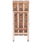 vidaXL Portavini da 15 Bottiglie 26x50x70cm Legno Massello di Mogano vidaXL Portavini da 15 Bottiglie 26x50x70cm Legno Massello di Mogano