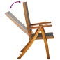 vidaXL Sedie Giardino Pieghevoli 4pz Legno Massello Acacia e Textilene vidaXL Sedie Giardino Pieghevoli 4pz Legno Massello Acacia e Textilene