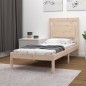 vidaXL Giroletto in Legno Massello 75x190 cm Small Single vidaXL Giroletto in Legno Massello 75x190 cm Small Single