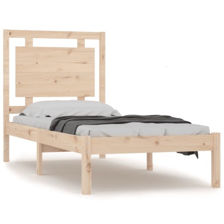 vidaXL Giroletto in Legno Massello 75x190 cm Small Single