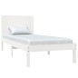 vidaXL Giroletto Bianco in Legno Massello 75x190 cm Small Single vidaXL Giroletto Bianco in Legno Massello 75x190 cm Small Single