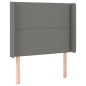 vidaXL Letto a Molle Materasso e LED Grigio Scuro 90x200 cm in Tessuto vidaXL Letto a Molle Materasso e LED Grigio Scuro 90x200 cm in Tessuto