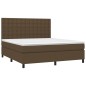 vidaXL Letto a Molle Materasso e LED MarroneScuro 180x200cm in Tessuto vidaXL Letto a Molle Materasso e LED MarroneScuro 180x200cm in Tessuto