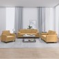 vidaXL Set di Divani 3 pz con Cuscini Marrone in Velluto vidaXL Set di Divani 3 pz con Cuscini Marrone in Velluto