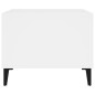 Tavolino da Salotto Bianco 60x50x40 cm in Legno Multistrato Tavolino da Salotto Bianco 60x50x40 cm in Legno Multistrato