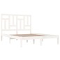 vidaXL Giroletto senza Materasso Bianco 150x200 cm Legno Massello Pino vidaXL Giroletto senza Materasso Bianco 150x200 cm Legno Massello Pino