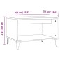 Tavolino da Salotto Bianco 60x50x40 cm in Legno Multistrato Tavolino da Salotto Bianco 60x50x40 cm in Legno Multistrato
