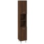 vidaXL Set Mobili da Bagno 3 pz Rovere Marrone in Legno Multistrato vidaXL Set Mobili da Bagno 3 pz Rovere Marrone in Legno Multistrato