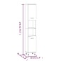 vidaXL Set Mobili da Bagno 3 pz Rovere Marrone in Legno Multistrato vidaXL Set Mobili da Bagno 3 pz Rovere Marrone in Legno Multistrato