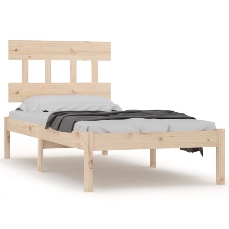 vidaXL Giroletto in Legno Massello 90x190 cm Single