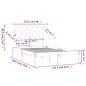 vidaXL Giroletto Bianco 120x190 cm Small Double in Legno Massello vidaXL Giroletto Bianco 120x190 cm Small Double in Legno Massello